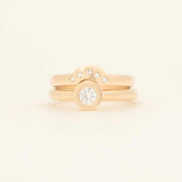 Moissanite Classic Stack (sold Separately) - yellow gold - ready to ship