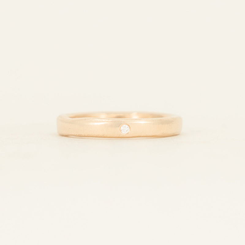 FIne Band - yellow gold with Diamonds