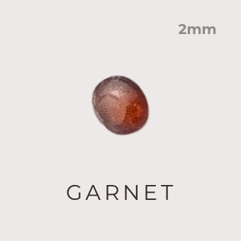 Garnet stone 2mm
