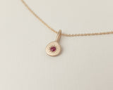 Ruby necklace gold
