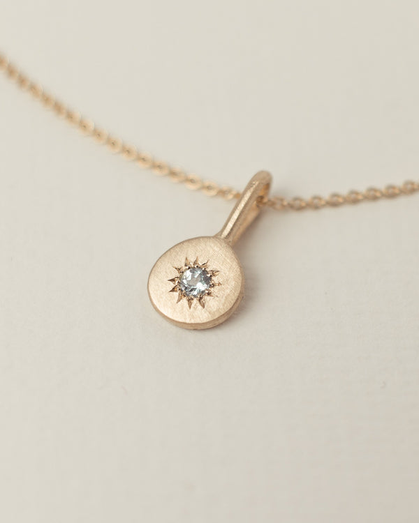 Birthstone necklace gold