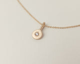 Moissanite necklace gold
