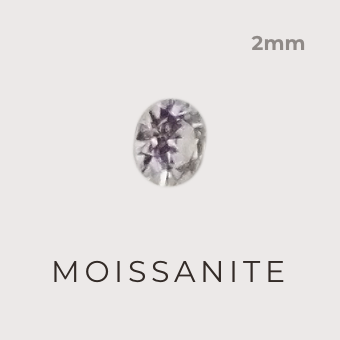 Moissanite stone 2mm