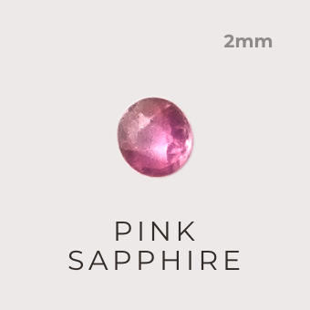 Pink Sapphire stone 2mm