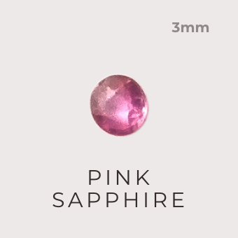 Pink Sapphire stone 3mm