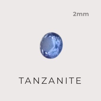 Tanzanite stone 2mm